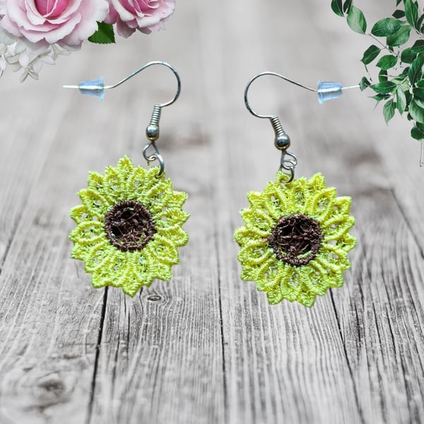 Sunflower Earrings