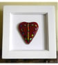 Mini Dichroic Heart in Box Frame Fused Glass Picture 003 - Image 2
