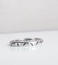 Silver Narrow band ring , size P and half  , Solid Sterling Silver Hallmarked - Image 2