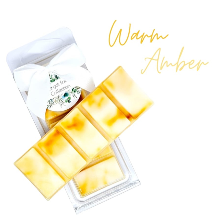 Warm Amber  Wax Melts  50G  Luxury  Natural  Highly Scented  Home Fragrance
