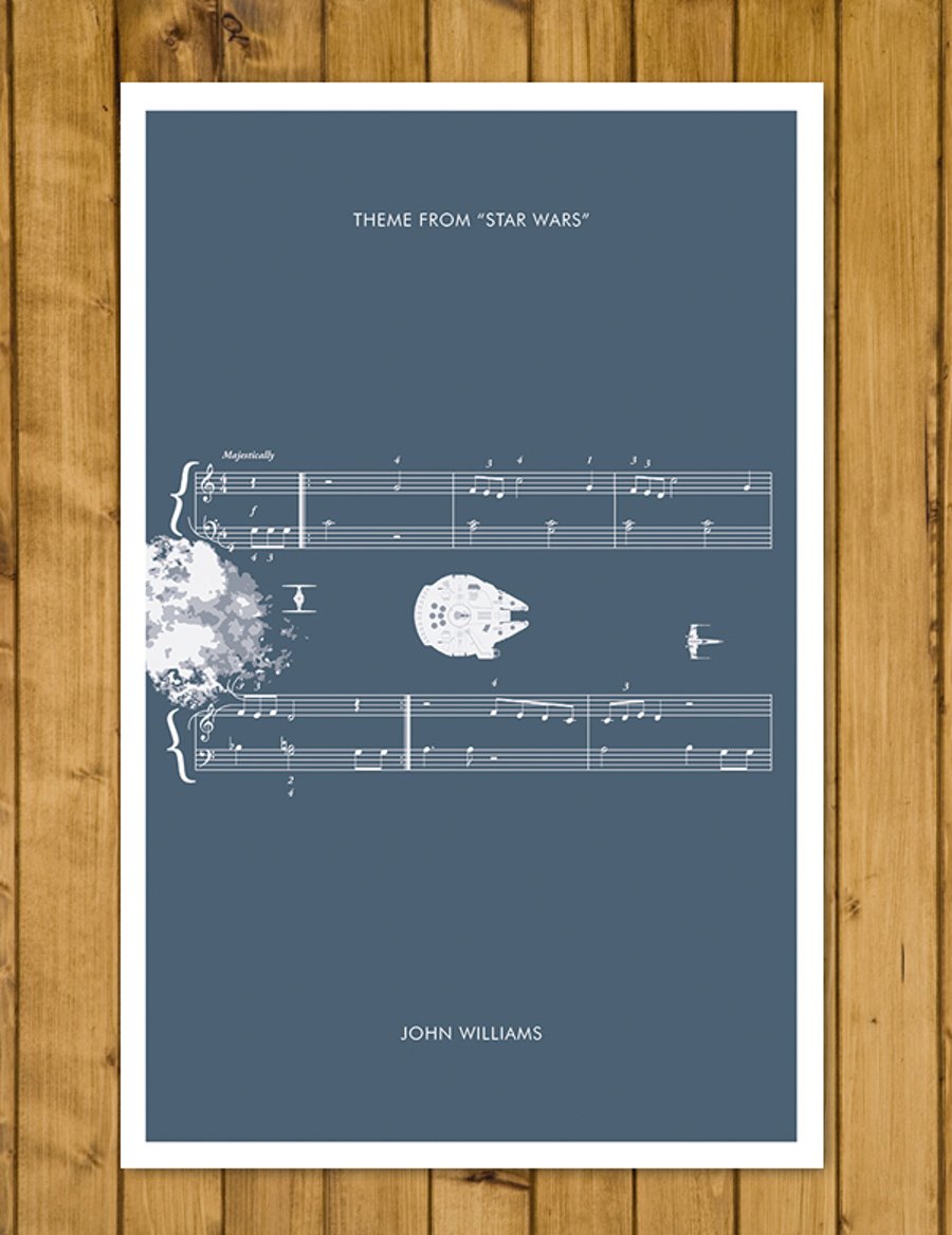 STAR WARS - Theme by John Williams - Movie Classics Poster - Various Sizes