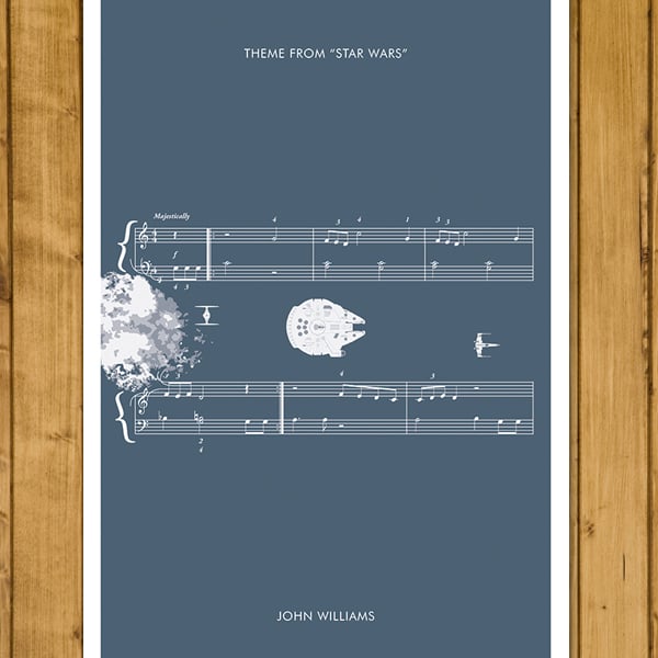 STAR WARS - Theme by John Williams - Movie Classics Poster - Various Sizes