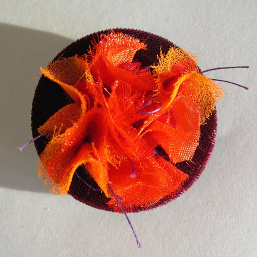 Velvet Flower Pin