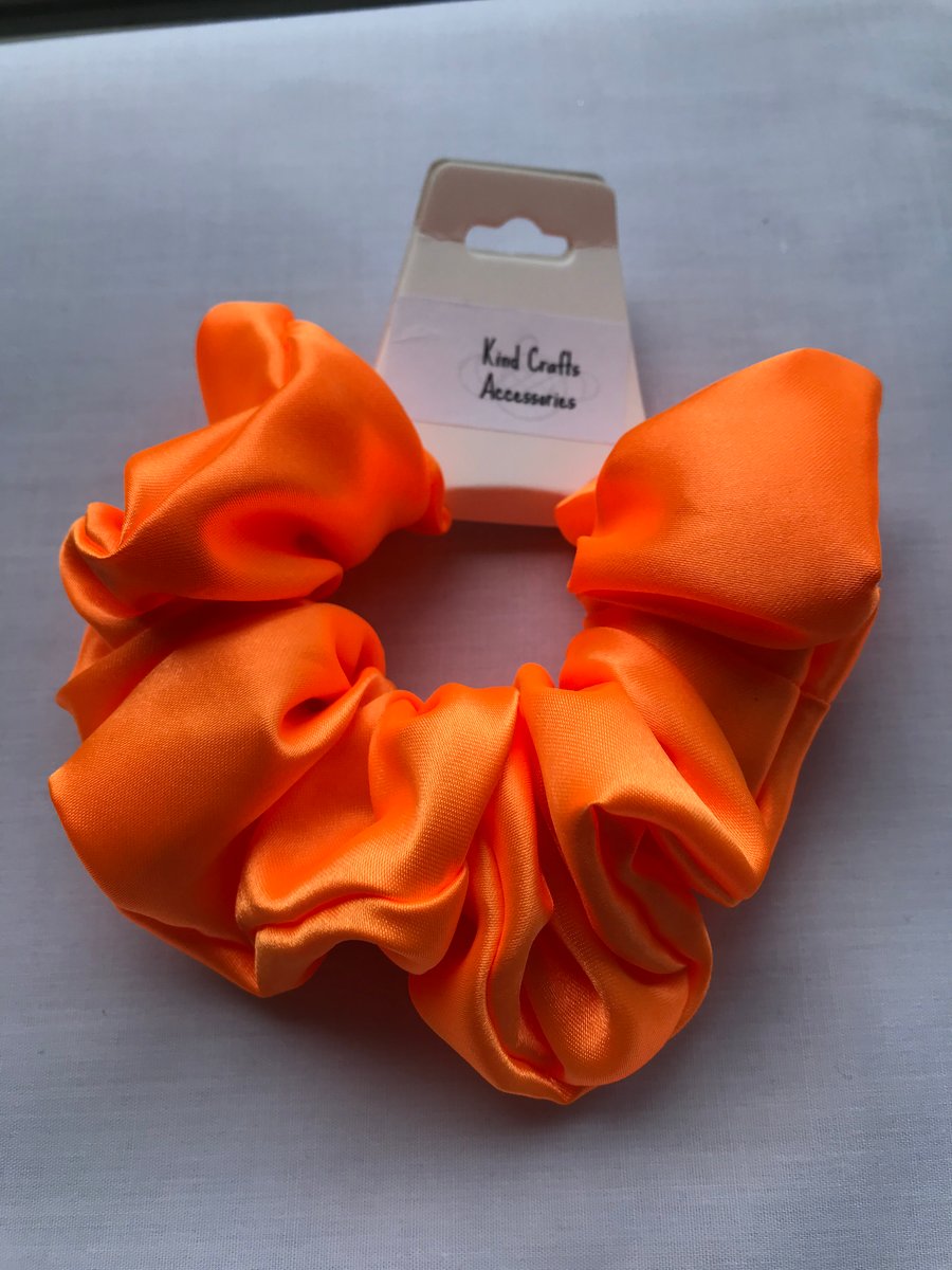 Large Silky satin luxury fabric scrunchies, Large scrunchie, Satin fabric 