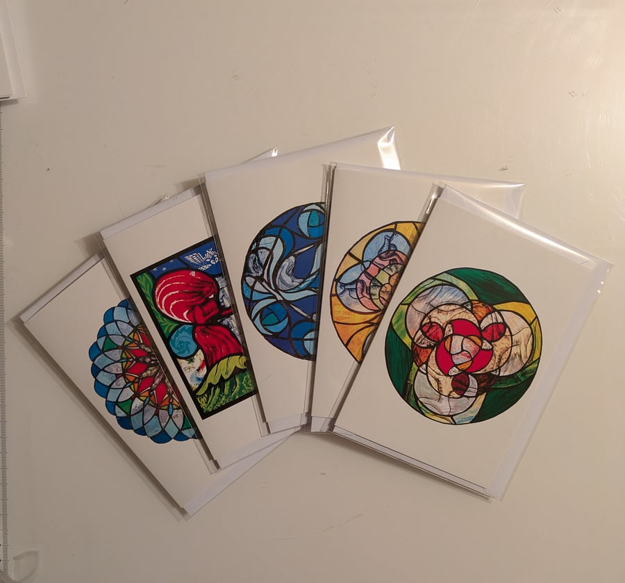 "Connections"collection of 5 cards