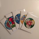 "Connections"collection of 5 cards