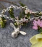 Little Bee Charm Bracelet - Handmade in Sterling Silver - Bee Lover Gift