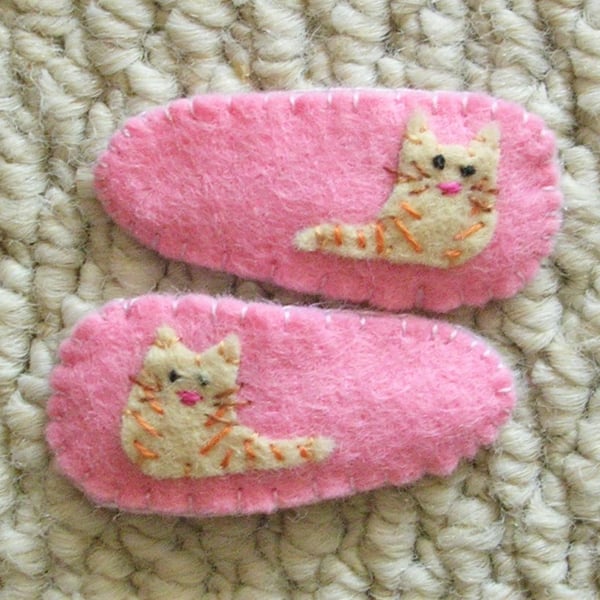 Pair of Kitty cat Hair Clips