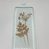 Fused glass handmade flower suncatcher hanging 