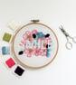 Embroidery Kit - Floral Embroidery Kit, Hand Embroidery "Smile" - Image 3