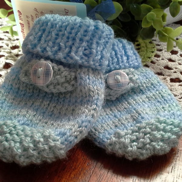 Baby Boys Adjustable Mittens  3-9 months size