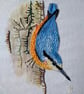 Nuthatch Hand Embroidered Portrait Greetings Card - Image 3