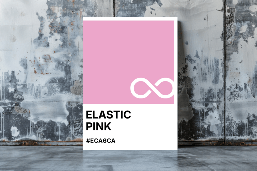 ELASTIC PINK Greeting Card – Colour Swatch Series (A6, Blank Inside)