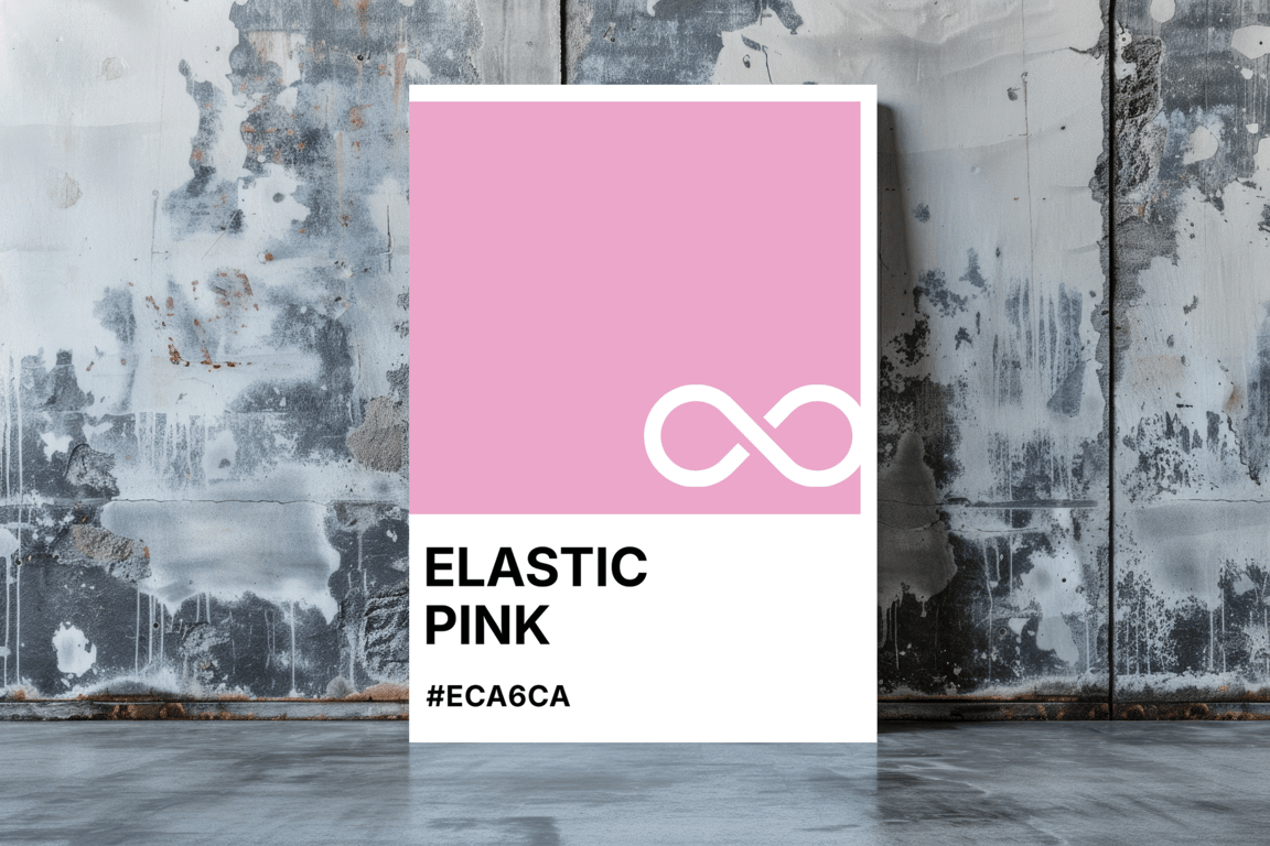 ELASTIC PINK Greeting Card – Colour Swatch Series (A6, Blank Inside)