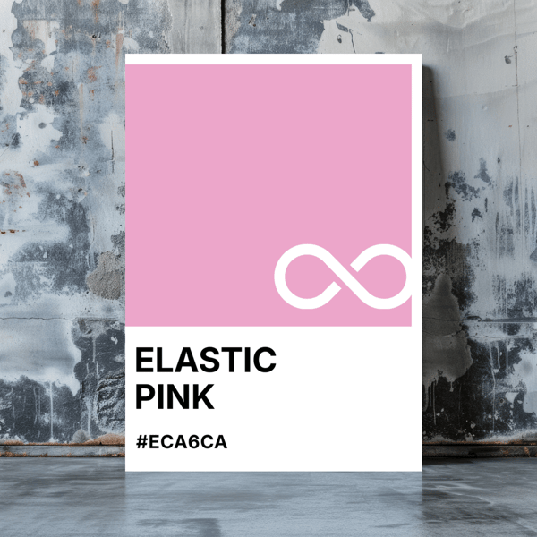 ELASTIC PINK Greeting Card – Colour Swatch Series (A6, Blank Inside)
