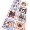 Cartoon Dogs Card - blank card with cute dog breeds. CT-DS