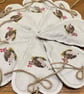 Beautiful linen hedgehog embroidered lavender bag - Image 4