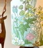Pretty Floral Wildflower Design Lampshade in 60s KEW Duro Vintage Fabric  - Image 9