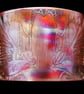 Etched copper crow rook cuff bracelet - large size - Image 1