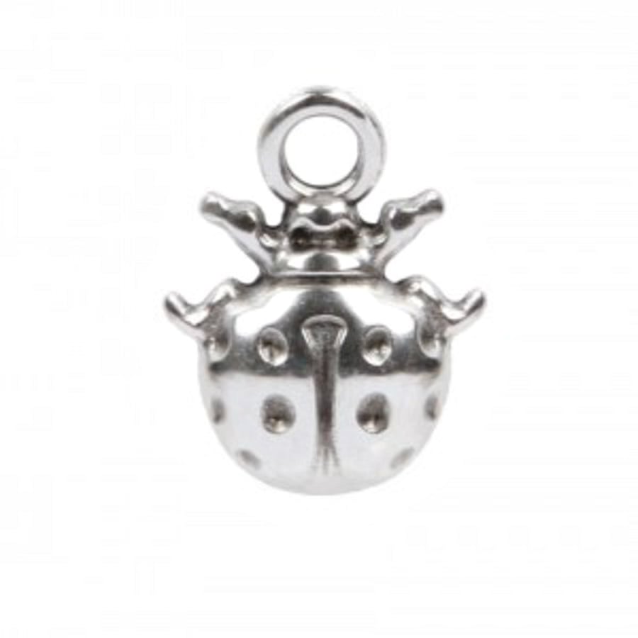 Antique Silver Plated Ladybird Charm