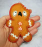 Bitten Felt Gingerbread Men - Image 3