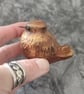 Little Bird Sculpture, Russet Gold Baby Fledgling Ornament - Image 8