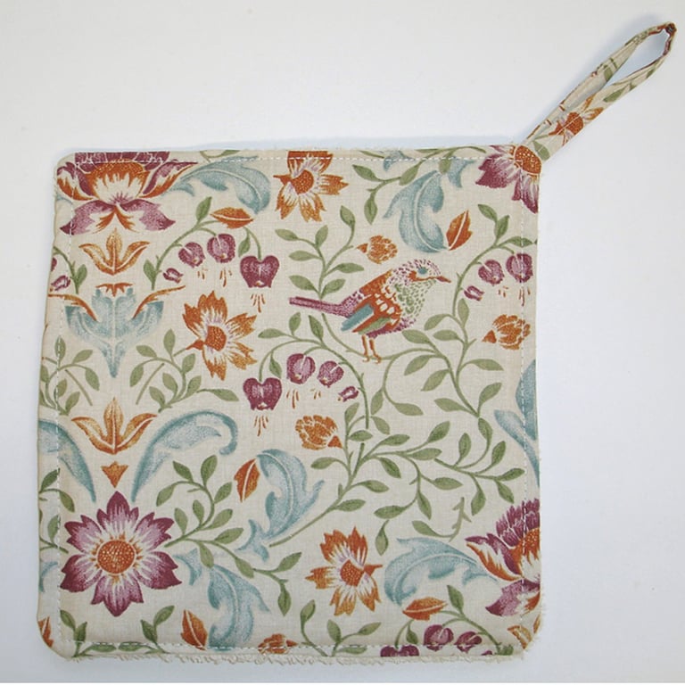 Pot Holder Bird Floral Potholder Kitchen Grab Mat Pad Arts and Crafts