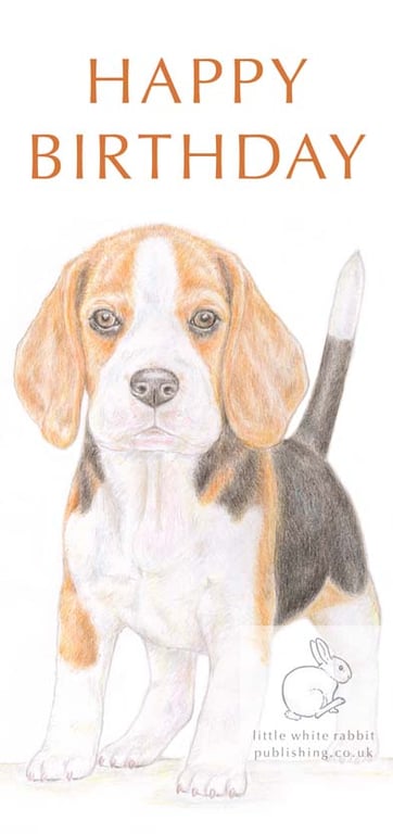 Betty the Beagle - Birthday Card
