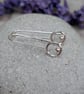 Sterling Silver Circle and Dot Long Earrings - JBJ1076 - Image 2