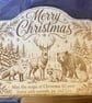 Merry Christmas Woodland Animals – Engraved Wooden Wall Plaque