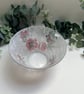 Decoupage Glass Bowl, Poppy, Upcycled - Image 4