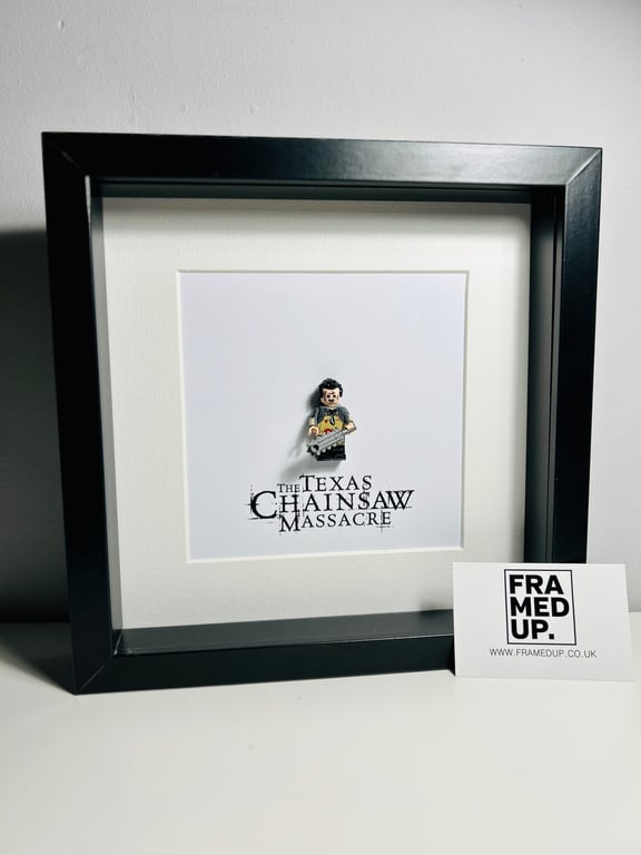TEXAS CHAINSAW MASSACRE - LEATHERFACE - Framed custom minifigure 