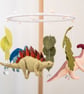 Heathered Felt Dinosaur Mobile