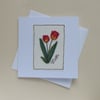 Embroidered Tulips Mother's Day Card