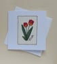 Embroidered Tulips Mother's Day Card