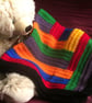 Crochet Baby or Lap Blanket in Rainbow Pride Colours, LGBTQ