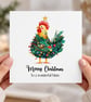 Turkey Christmas Card Merry Christmas Nan Grandad Mum Daughter Granddaughter - Image 2