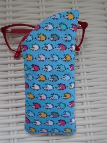 Hedgehogs Glasses Case Lined & Padded 