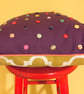 Multicoloured Button Cushion - Image 3