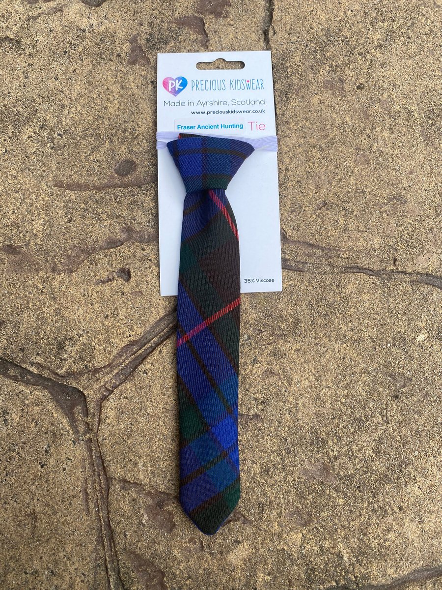 Fraser Ancient Hunting Tartan Tie, Toddler, Kids
