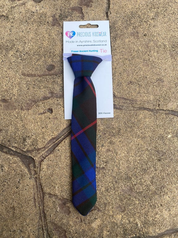 Fraser Ancient Hunting Tartan Tie, Toddler, Kids