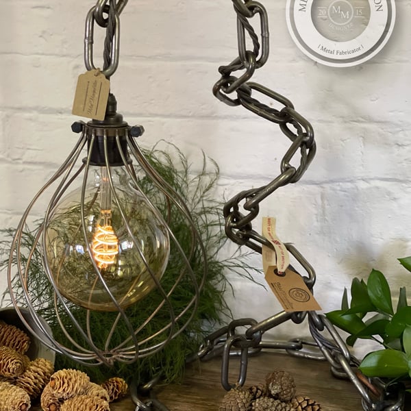 Chain Range Caged ( large caged chain lamp ) 