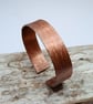 Hammered Copper Cuff Bangle Extra Small (BRCUOPOV10) - UK Free Post - Image 1