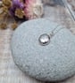 Sterling Silver Hammered Pebble Necklace Pendant - JBJ2017 - Image 2