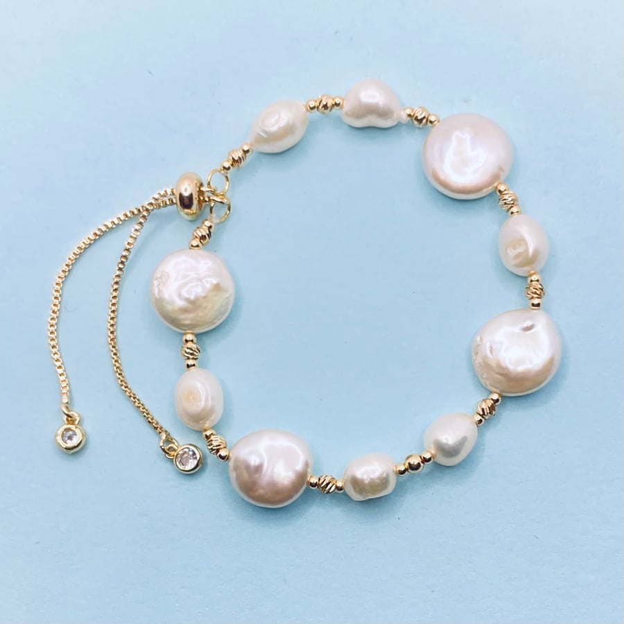 Baroque Freshwater Pearl in Gold Plated