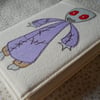 embroidered zombie notebook - A6 size