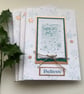 CHRISTMAS CARDS,( pack of 4, large ) Copper and teal . ' Believe '. Santa.  - Image 3