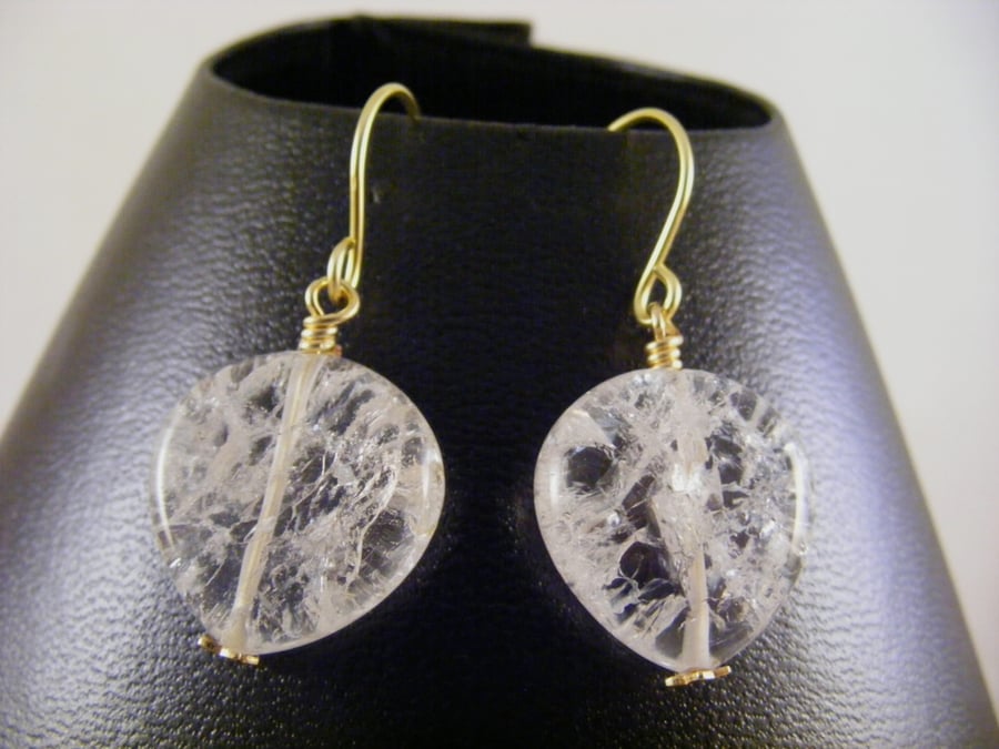 Clear Quartz Gemstone Earrings