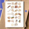 Cake Alphabet Greetings Card