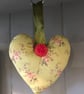  Vintage Fabric Heart. (170) - Image 1